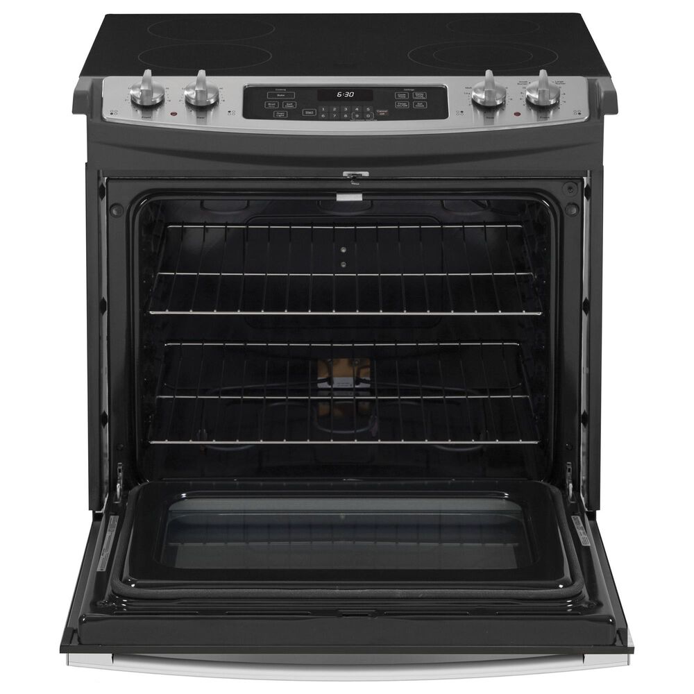 GE Appliances 30" Drop-In Electric Range with Self-Cleaning Oven in Stainless Steel, , large