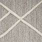 Feizy Euclid 2"6" x 8" Gray and Ivory Runner, , large