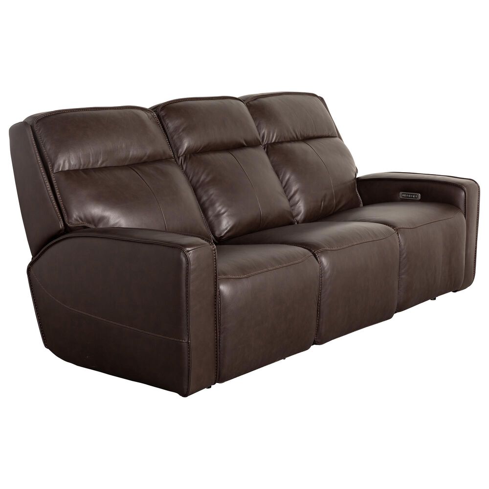Sienna Designs Power Reclining Sofa with Power Headrests and Lumbar in Ellington Lux Brown, , large