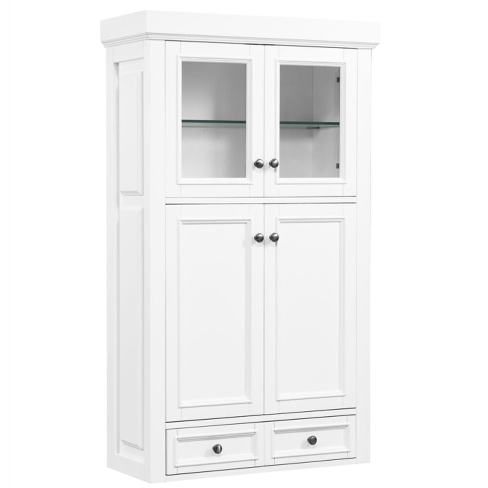 James Martin De Soto 30&quot; Double Tower Hutch in Bright White, , large