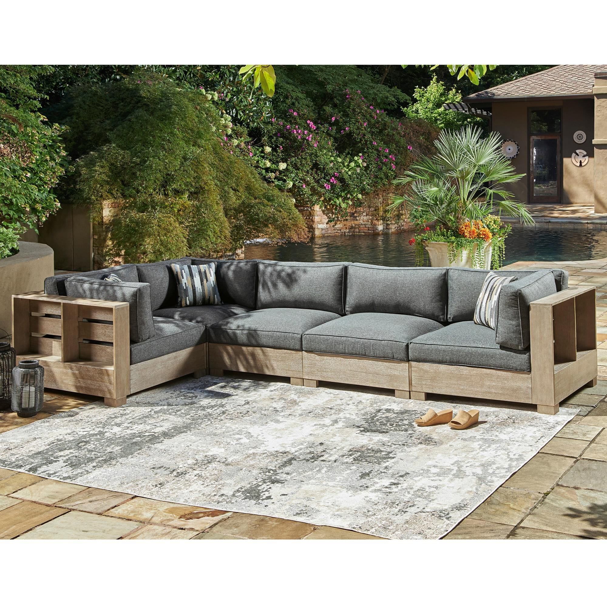 Signature Design by Ashley Citrine Park Stationary 5 Piece Outdoor