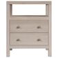 Butler Specialty Company Nora 2 Drawer Nightstand with Open Shelf in Antique Taupe, , large