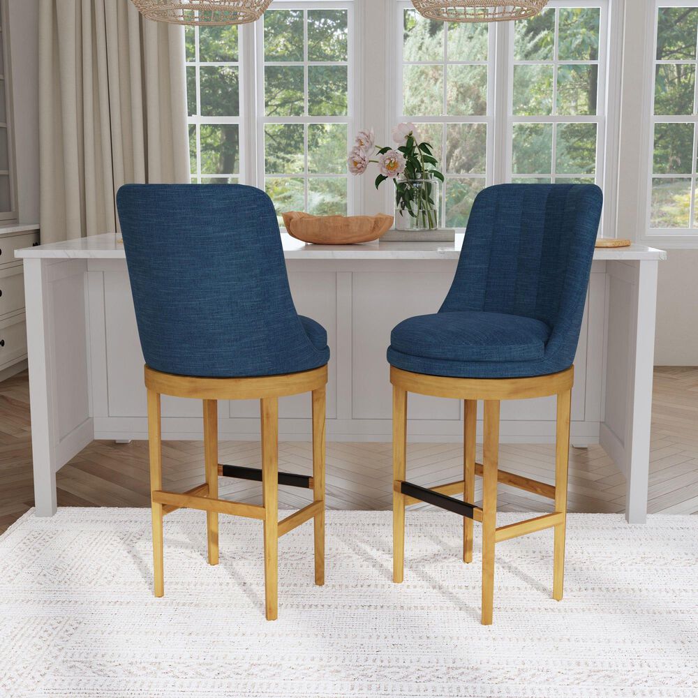Mayberry Hill Carmen Swivel Counter Stool in Natural, , large