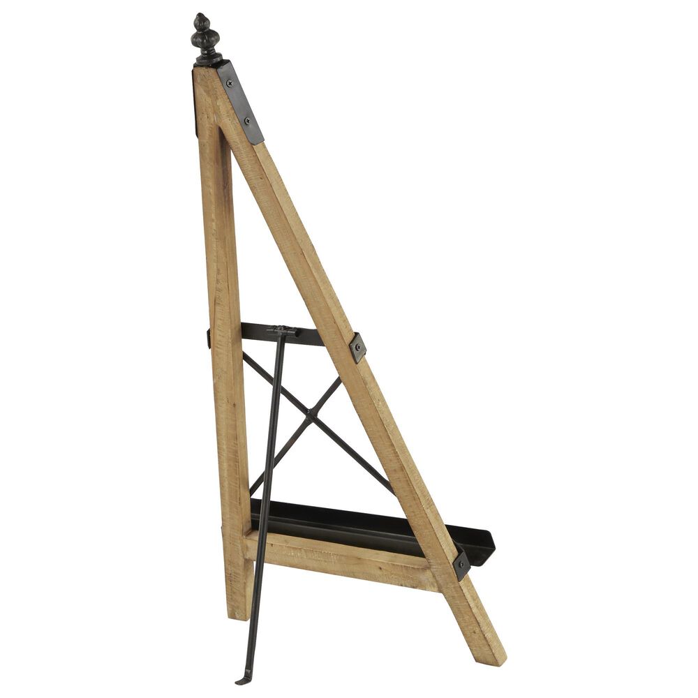 Maple and Jade Industrial Easel in Light Brown and Black, , large