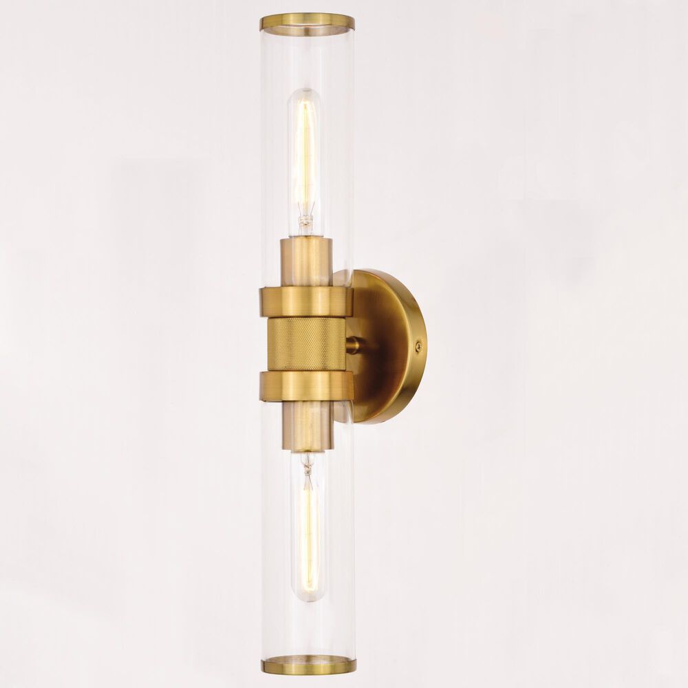 Vaxcel Levitt 2-Light Wall Sconce in Satin Brass, , large