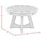 ELEMENTS Prince and Nero 5-Piece Game Table Set in Grey, , large