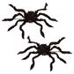 The Gerson Company 19.68" Fuzzy Spider with Purple LED Lights in Black (Set of 2), , large