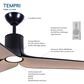 Minka-Aire Tempri 56" Indoor/Outdoor Ceiling Fan with LED Light in Coal, , large