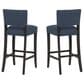 Linon Home Decor Koda Bar Stool in Rich Brown (Set of 2), , large