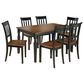 Ashley Owingsville 7-Piece Dining Set in Black and Brown, , large