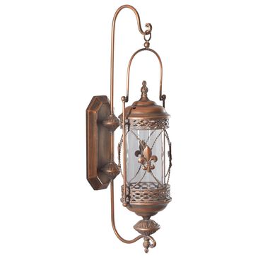 Maple and Jade 30" x 10" Candle Holder Wall Sconce in Dark Mocha Brown and Brushed Bronze, , large