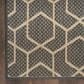 Nourison Horizon HOZ01 Charcoal 2"2" x 8" Indoor/Outdoor Runner, , large