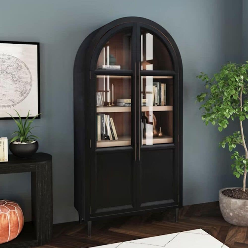 Mayberry Hill Taurus Bookcase in Flat Black, , large