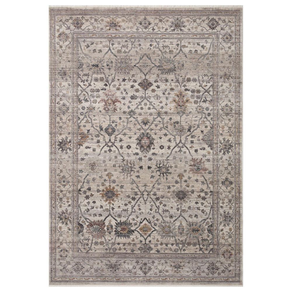 Loloi Lyra 11"6" x 15"7" Pebble and Multicolor Area Rug, , large