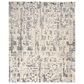 Nourison Silk Shadows 7"9" x 9"9" Ivory and Grey Area Rug, , large