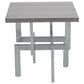 Blue River Illusion End Table in Brushed Stainless Steel, , large