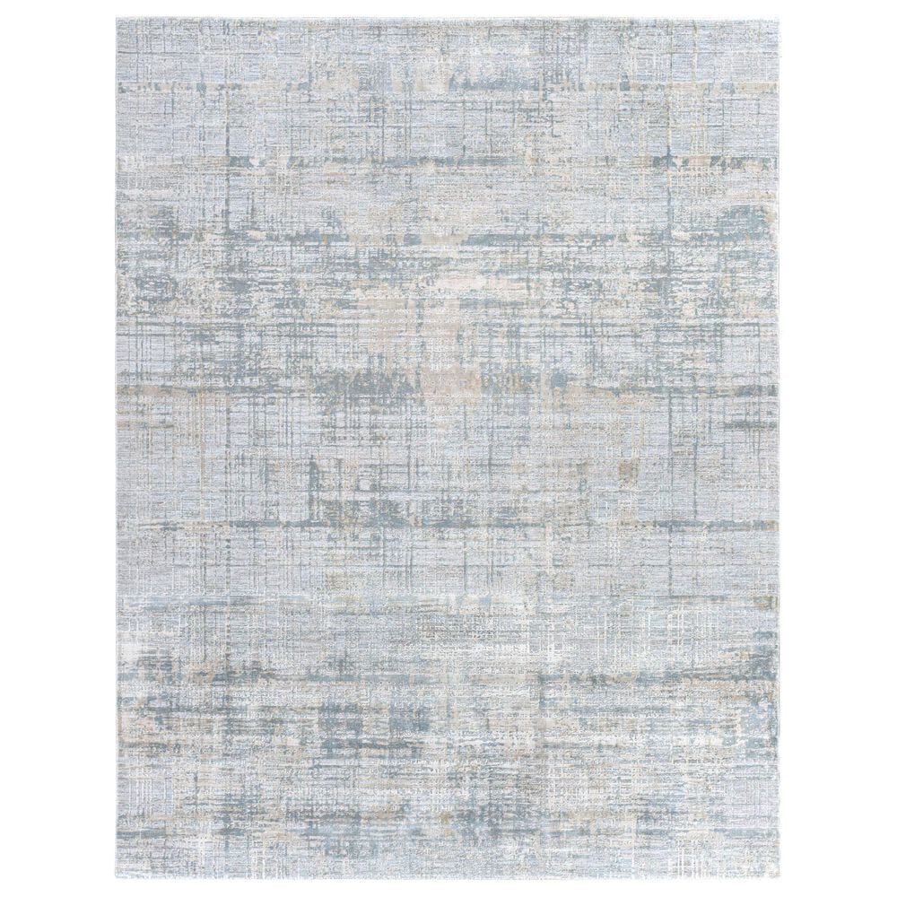 Surya Brunswick 7"10" x 10"3" Dusty Sage, Taupe, Light Gray, White, Pale Blue, Olive, Teal and Light Sage Area Rug, , large
