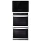 LG 2-Piece Kitchen Package with Print Proof Stainless Steel 9.4 Cu. Ft. Smart Double Wall Oven and Black 30" Electric Cooktop, , large
