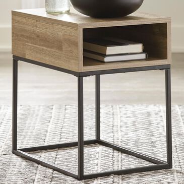 Ashley Gerdanet Rectangular End Table in Natural, , large