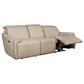 Superb Leather Power Motion Sofa with Power Headrest in Myrtle Light Grey, , large
