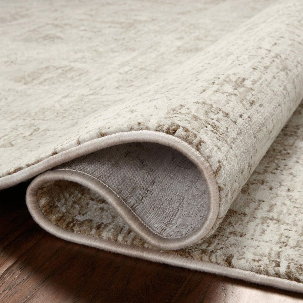 Amber Lewis x Loloi Honora Ivory and Natural 5&#39;3&quot; x 7&#39;9&quot; Area Rug, , large
