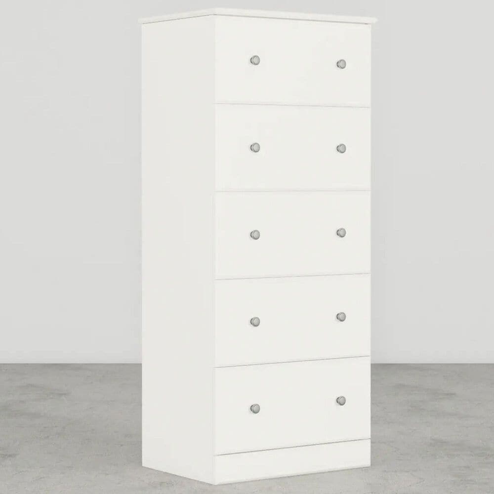 Lemoore Essential 23&quot; 5-Drawer Chest in Rockport White, , large