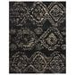 Loloi Meryl 5"6" x 8"6" Black and Ivory Area Rug, , large