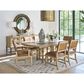Lexington Home Brands Montecito Colburn Side Chair with Saddleback Cushion in Light Chestnut Leather and Ivory Finish, , large