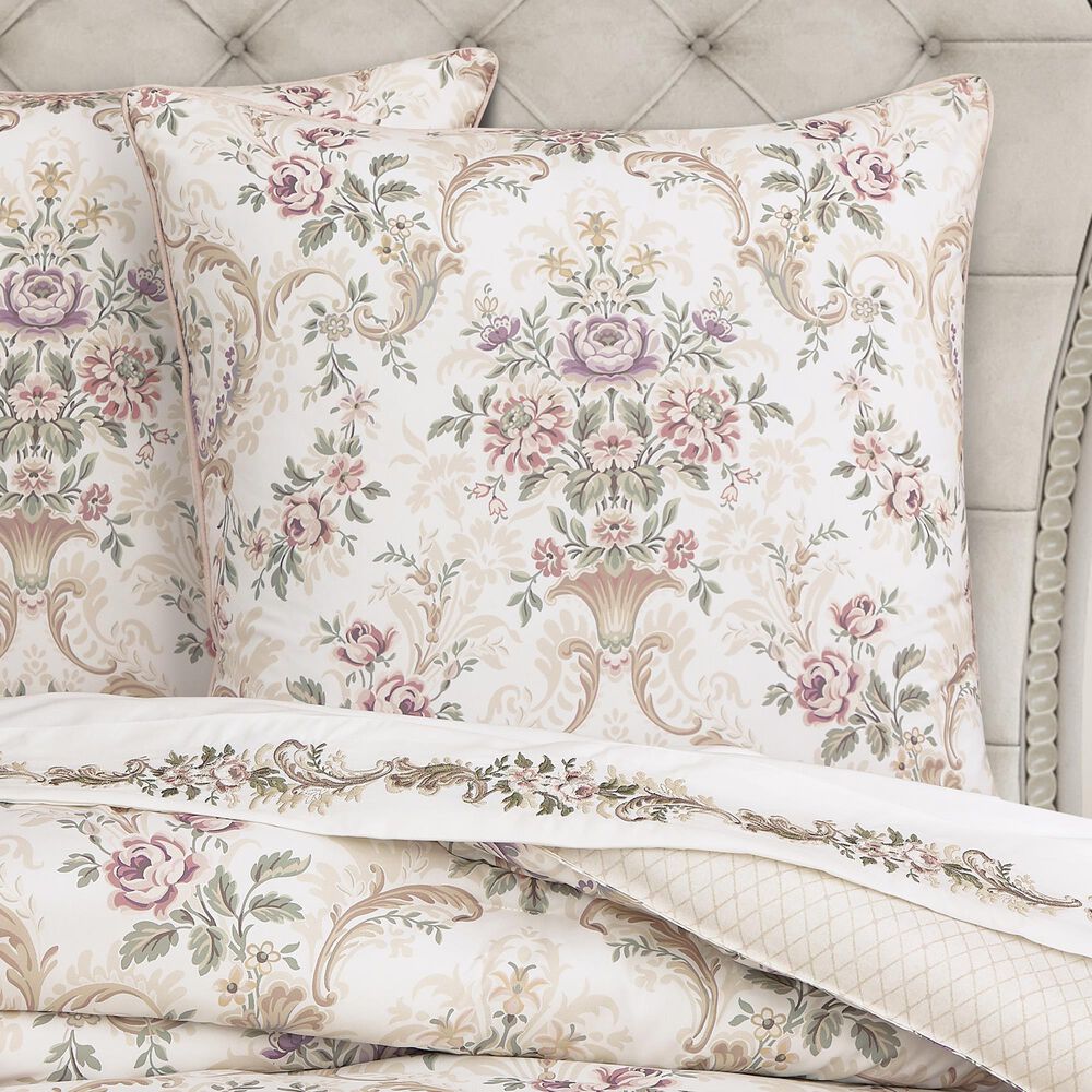 J. Queen New York Avant Garden 26&quot; Square Euro Pillow Sham in Blush, , large