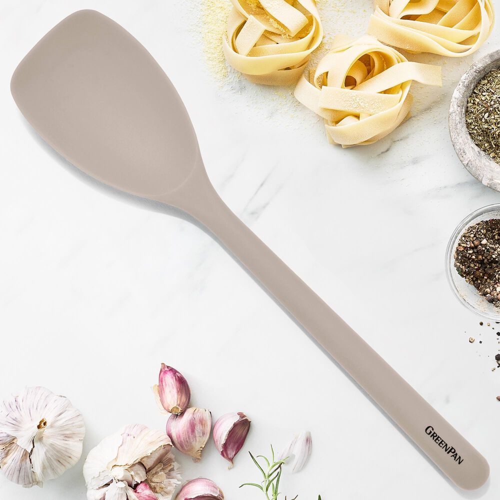 Green Pan Platinum Silicone Saute Spoon in Taupe, , large