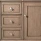 James Martin Vanities Bristol 48" Single Bathroom Vanity in Whitewashed Walnut with 3 cm Parisien Bleu Quartz Top and Rectangular Sink, , large