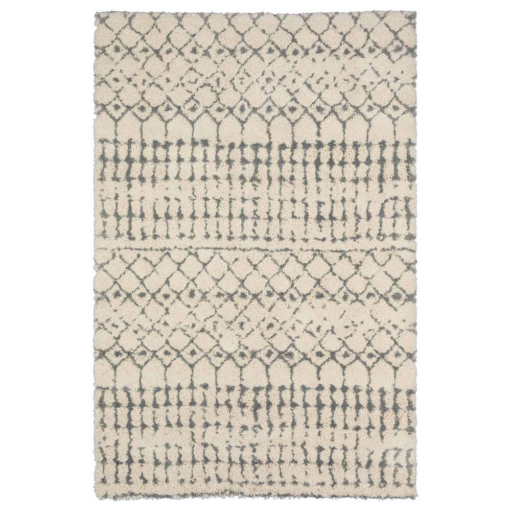 Dalyn Rug Company Marquee MQ2 2"3" x 7"5" Ivory and Metal Runner, , large