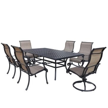 World Source 7-Piece Dining Set in Black, , large