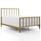 Furniture of America Blair Queen Slat Bed in Gold, , large