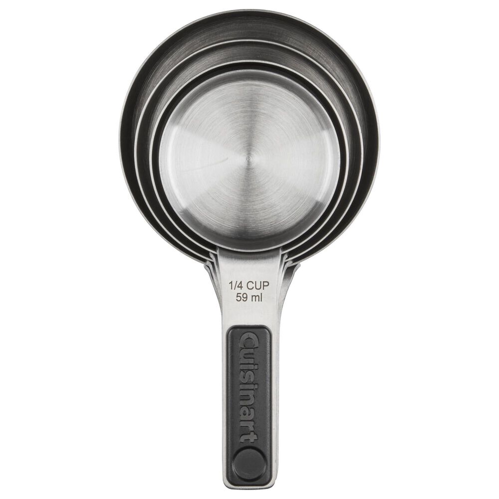 Cuisinart 4-Piece Magnetic Measuring Cup Set in Black and Stainless Steel, , large