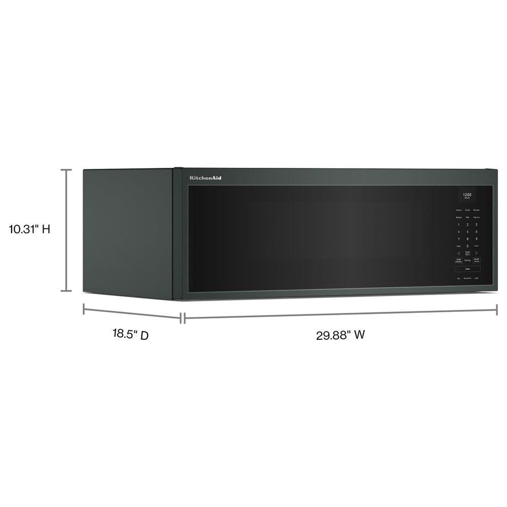 KitchenAid 1.1 Cu. Ft. Smart Low Profile Microwave Hood Combination with Dual Fan Ventilation in Juniper, , large