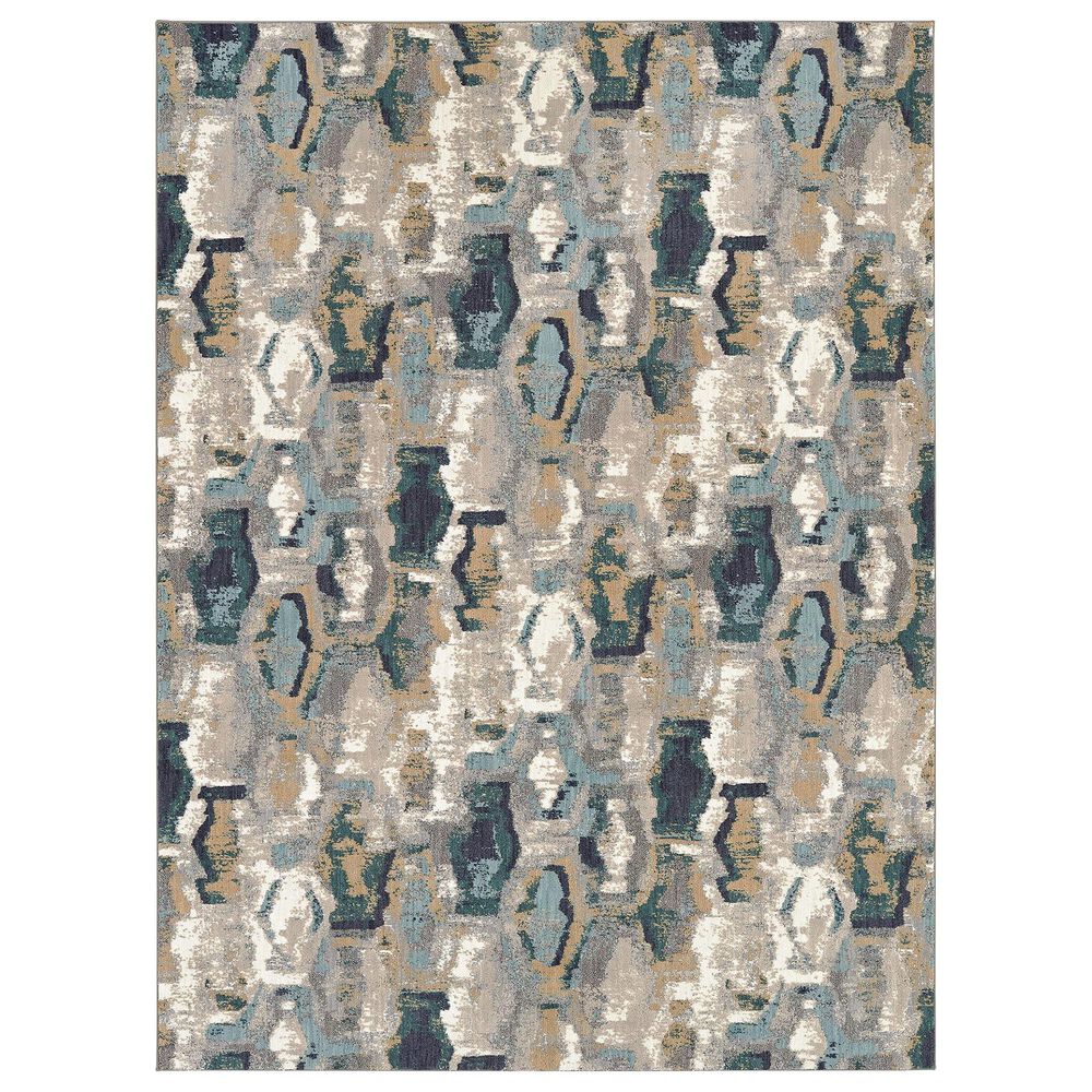 Karastan Soiree Gimlet 91969-60140 9"6" x 12"11" Mallard Green Area Rug, , large