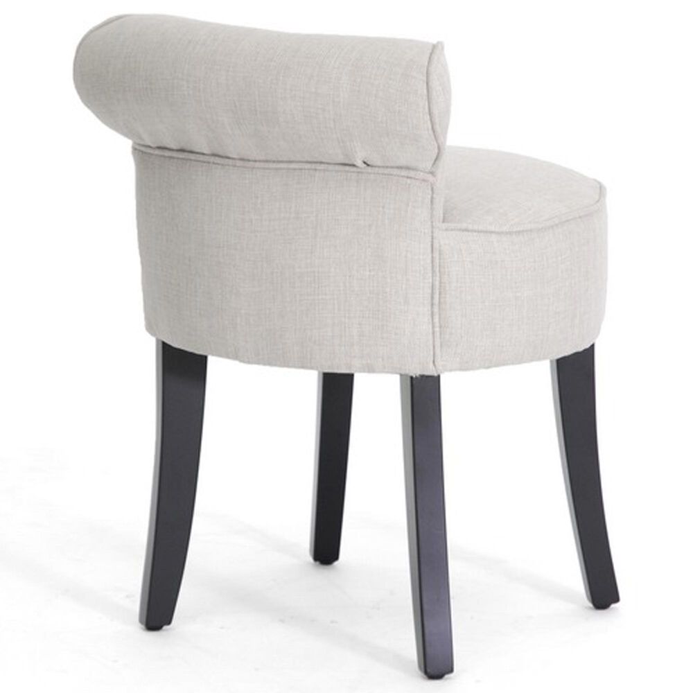 Baxton Studio Millani Lounge Stool in Light Beige, , large