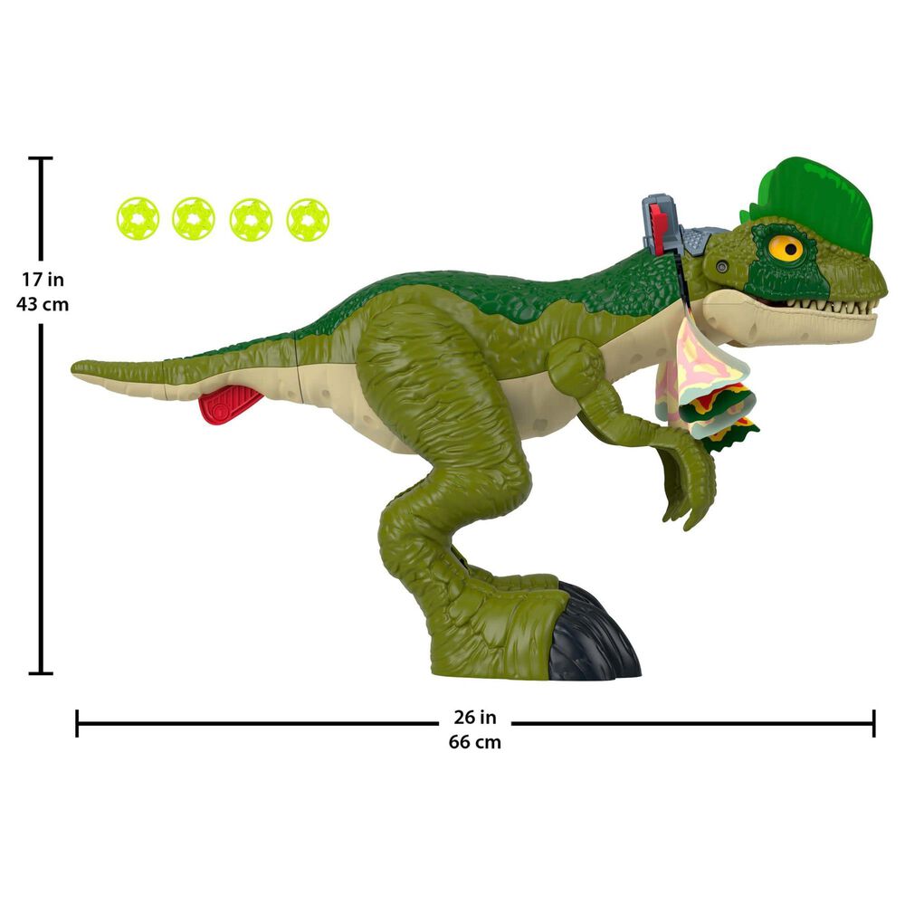 Fisher Price Thrash Attack Dilophosaurus Toy, , large