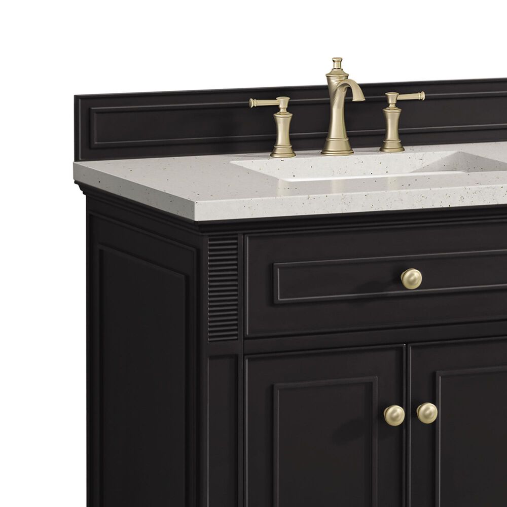 James Martin Vanities Lorelai 72&quot; Double Vanity in Black Onyx with 3 cm Lime Delight Quartz Top, , large
