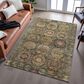 Dalyn Rug Company Silk Road Fern, Olive, Copper, Gold, Paprika, Ivory and Beige 10" x 14" Area Rug, , large
