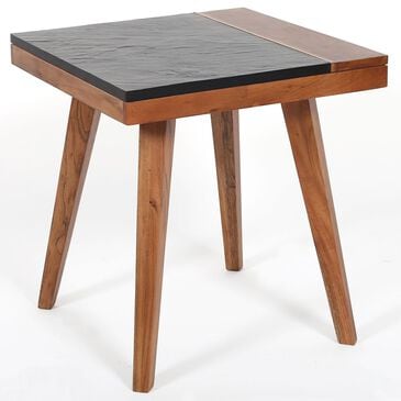 Crystal City Caspian Square End Table in Walnut, , large