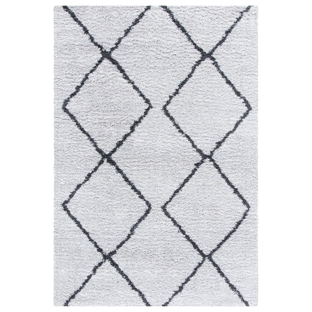 Safavieh August Shag AUG572F 9" x 12" Ivory and Grey Area Rug, , large