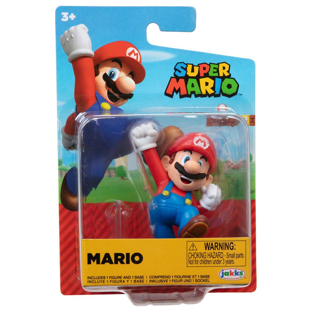 World of Nintendo Super Mario  2.5&quot; Limited Articulation Wave Action Figure - Mario, , large