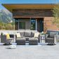 HOMLUX 6-Piece Patio Conversation Set in Dark Gray, , large