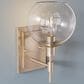 Hunter Xidane 1-Light Wall Sconce in Alturas Gold, , large