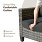 HOMLUX 7 Piece Outdoor Patio Set in Black, , large