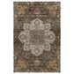 Dalyn Rug Company Silk Road Chocolate, Ivory, Gold, Copper, Gray and Taupe 6"6" x 9"6" Area Rug, , large