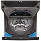 LG 5 Cu. Ft. Smart Front Load Washer with Pedestal in Black Steel, , large