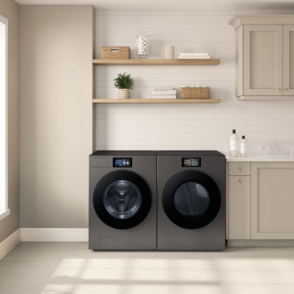 Samsung Bespoke 5.3 Cu. Ft. Front Load Washer in Dark Steel, , large